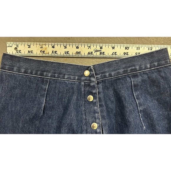 Vintage Womens Button Front‎ Denim Skirt Juniors 11 - Picture 6 of 6